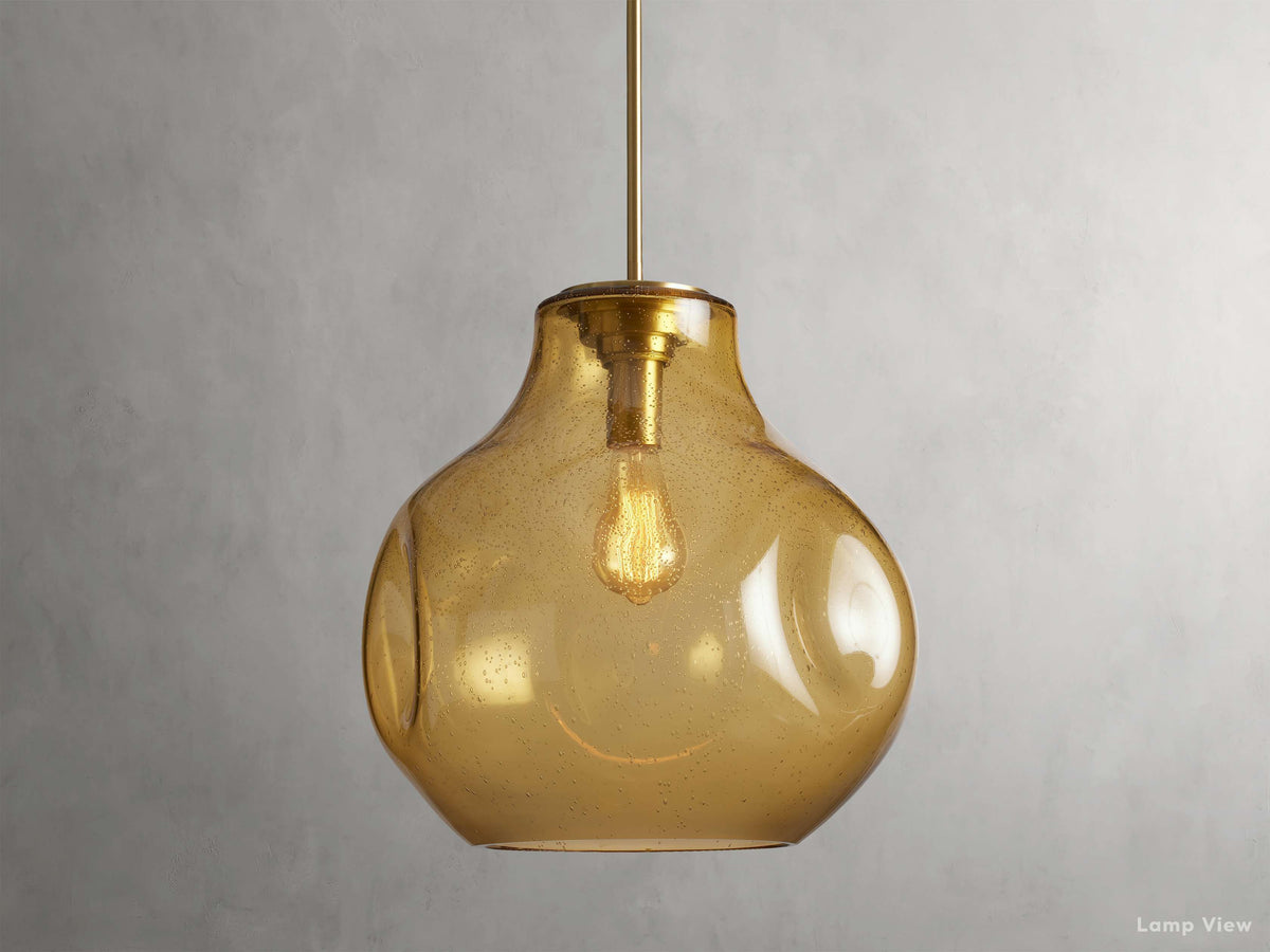 Organic Fluid Glass Pendant Light