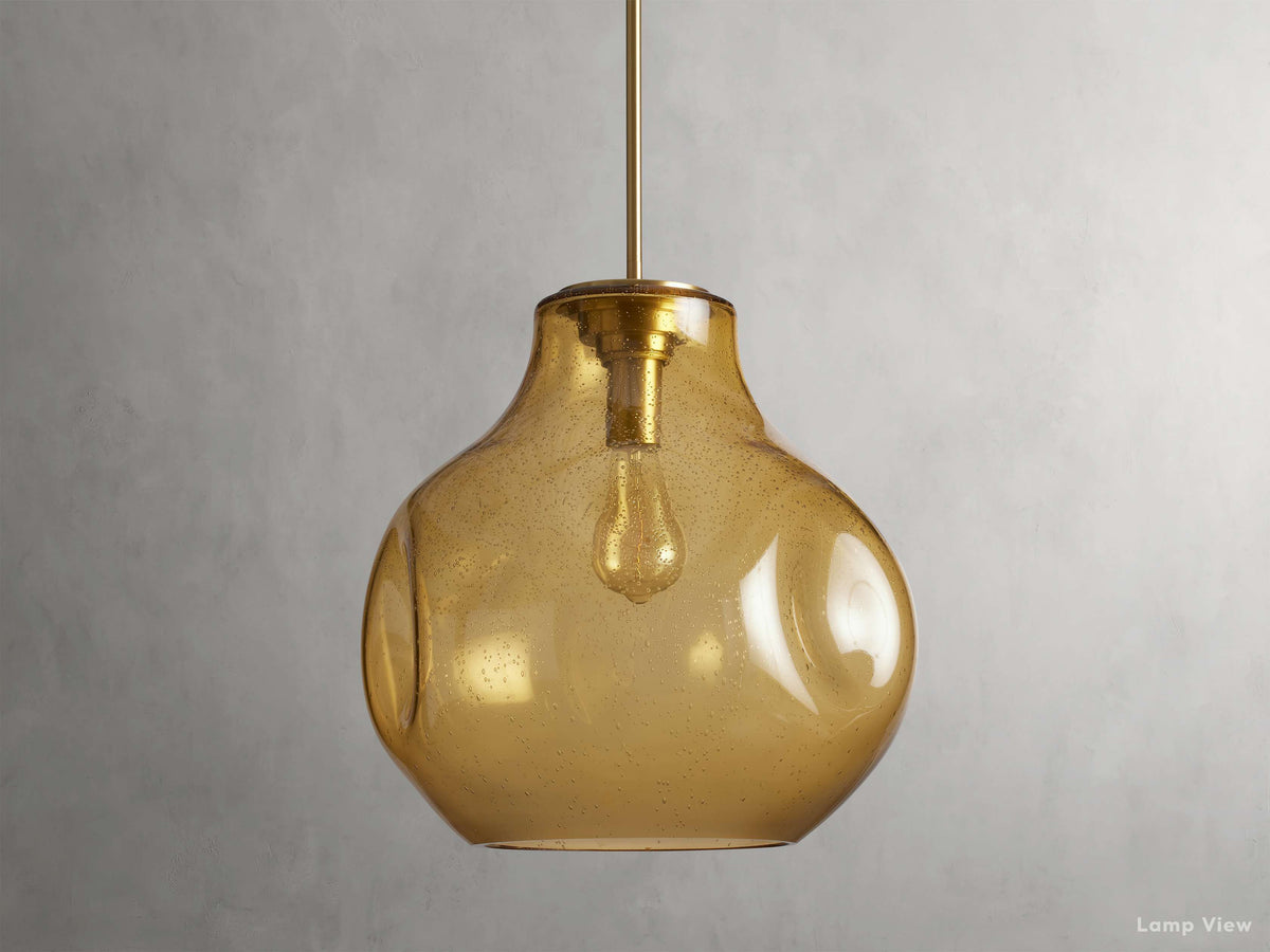 Organic Fluid Glass Pendant Light