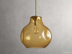 Organic Fluid Glass Pendant Light