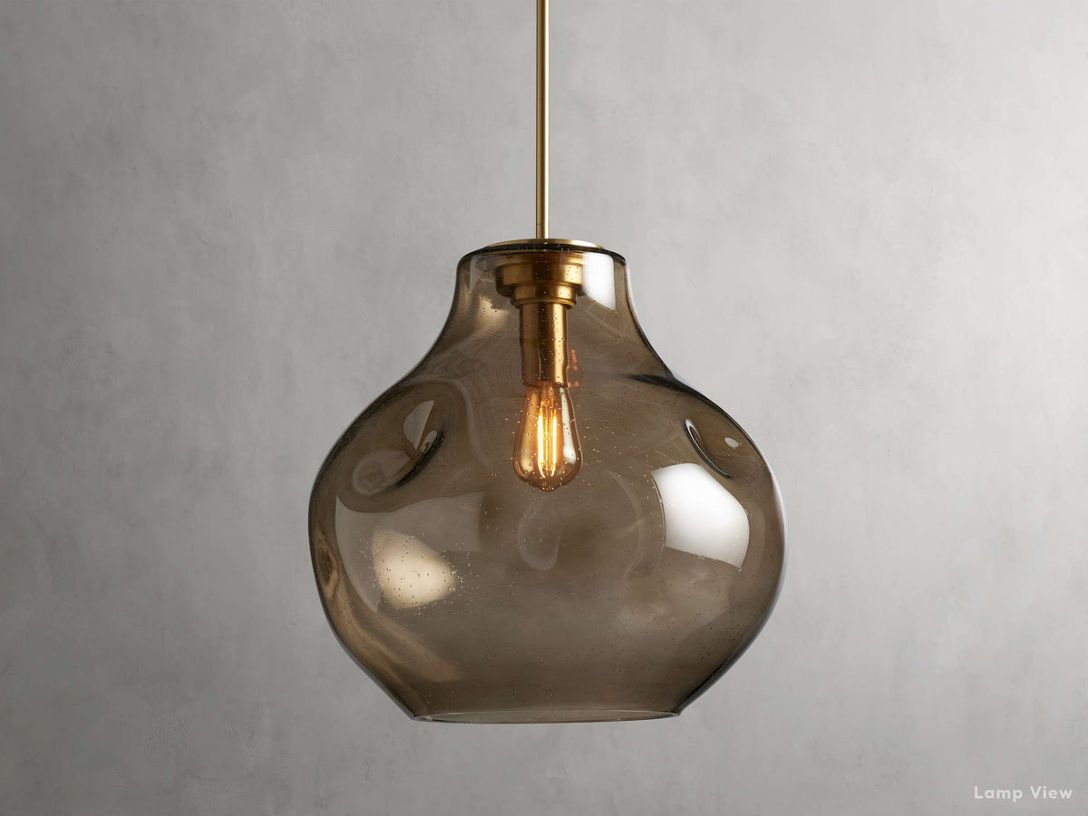 Organic Fluid Glass Pendant Light