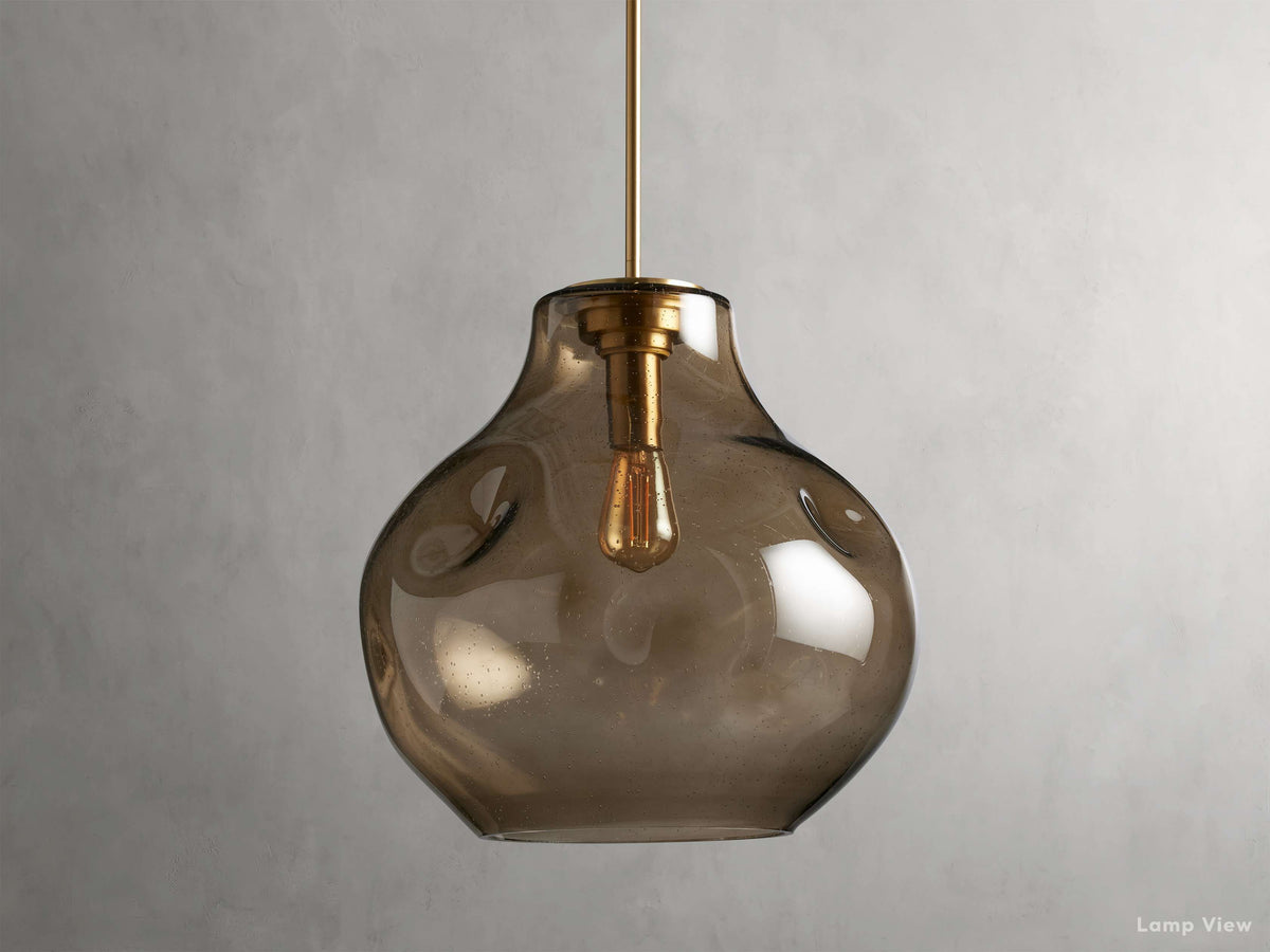 Organic Fluid Glass Pendant Light