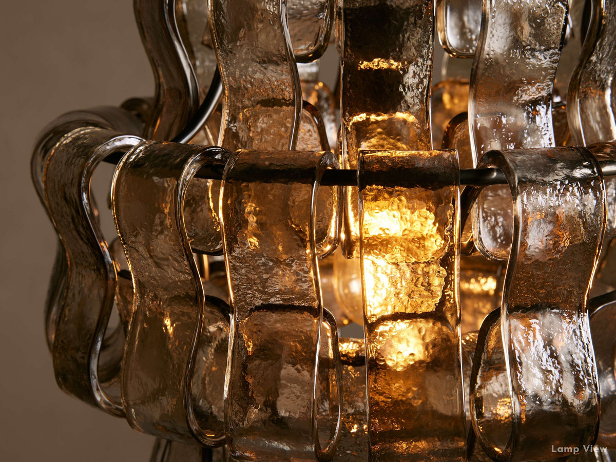 Ghiaccio Hooked Glass Pendant Light