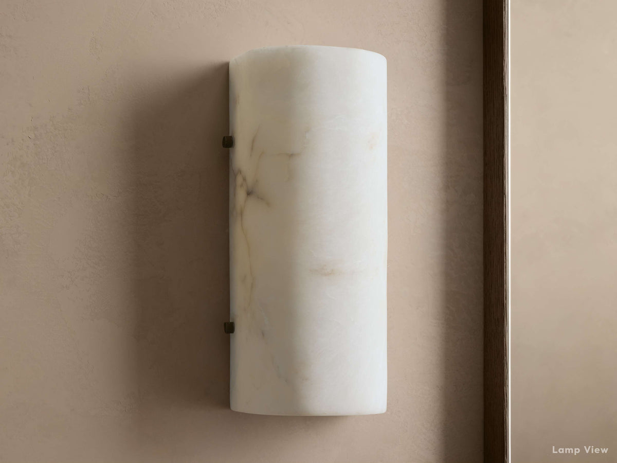 Chayla Subtle Alabaster Wall Sconce