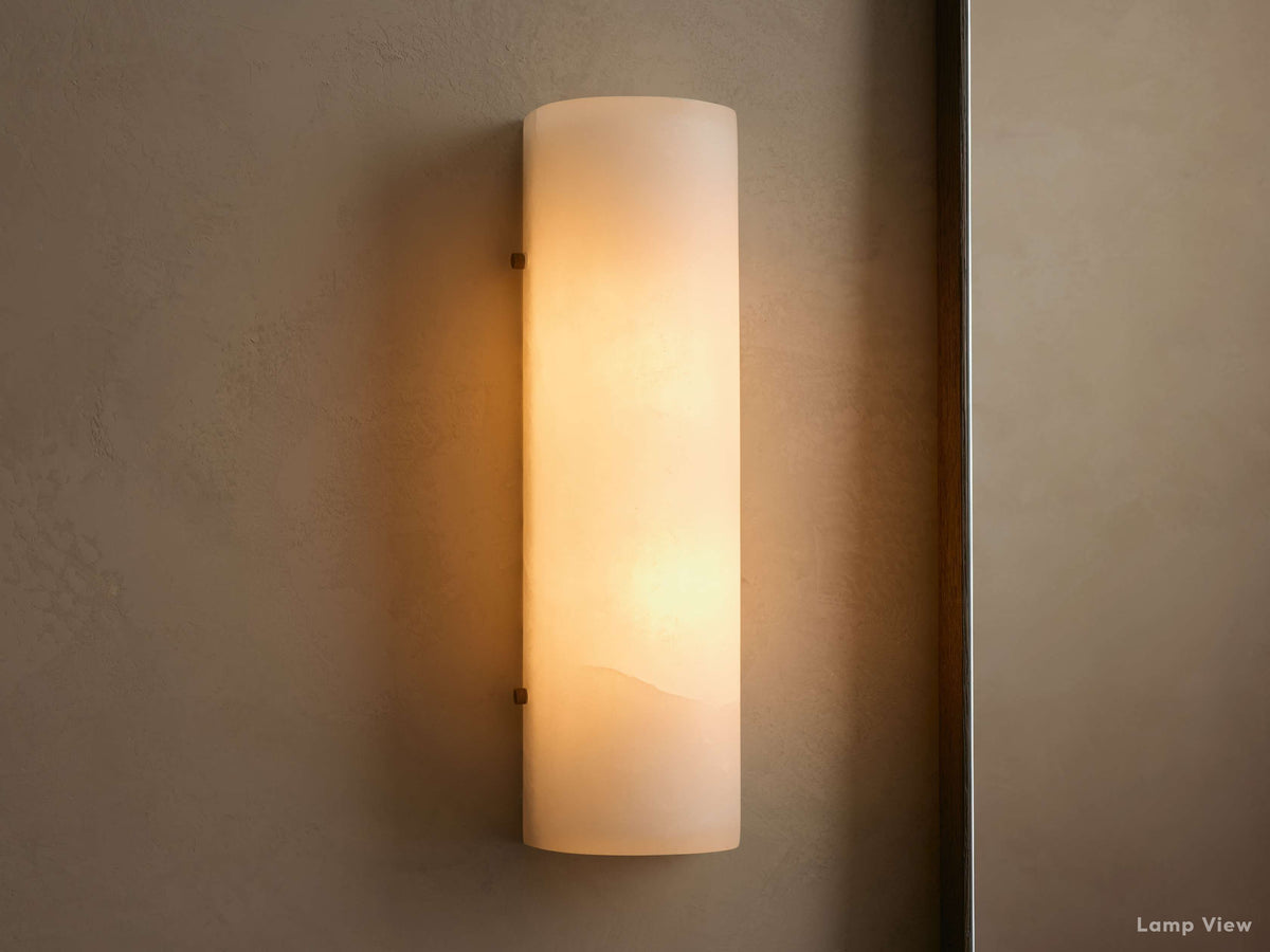 Chayla Subtle Alabaster Wall Sconce