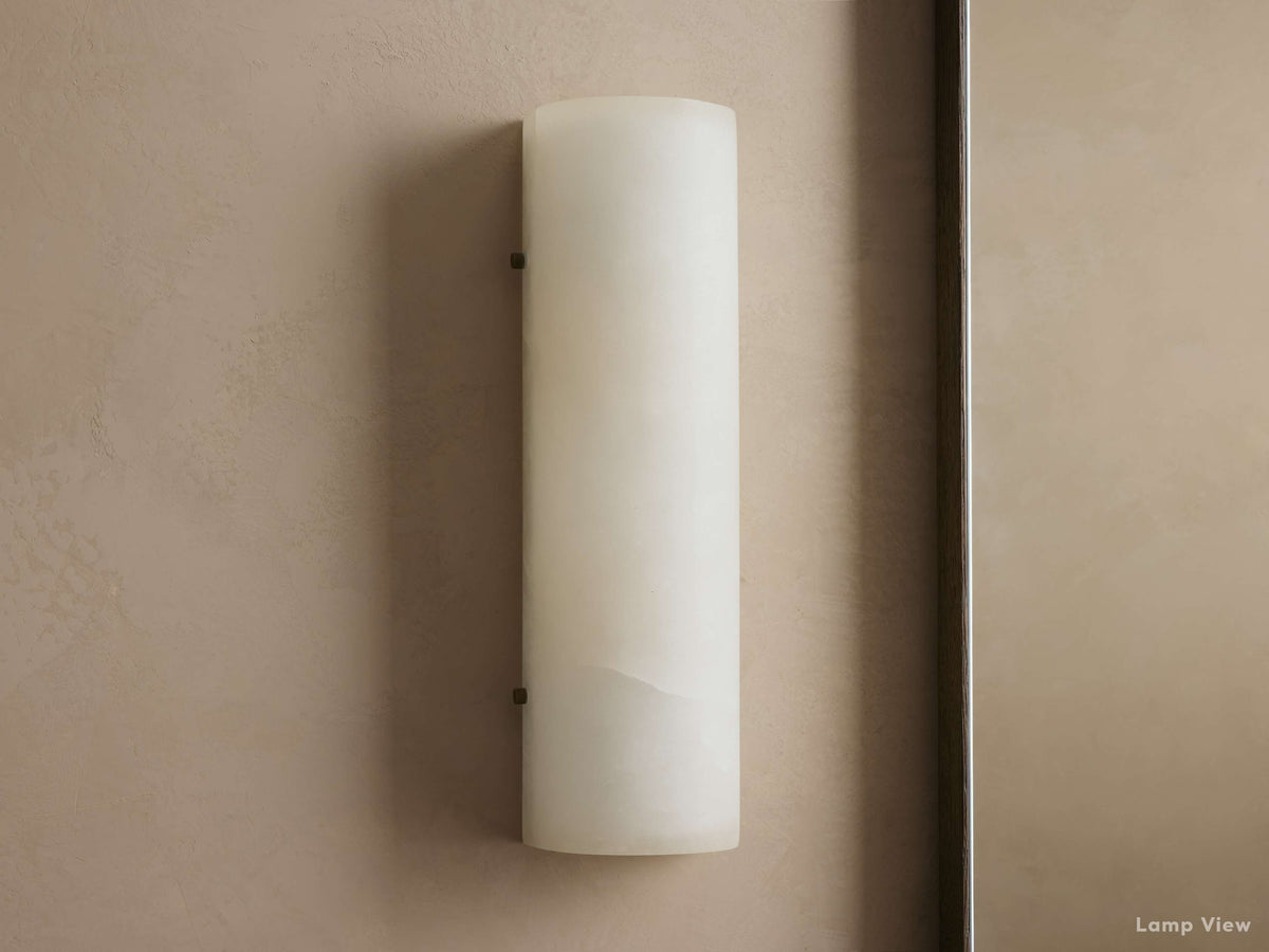 Chayla Subtle Alabaster Wall Sconce