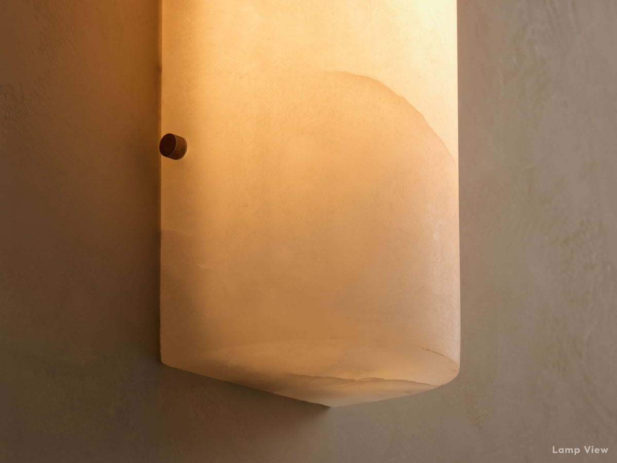 Chayla Subtle Alabaster Wall Sconce