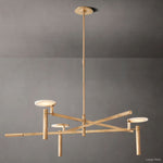 Maderno Clouded Alabaster Round Chandelier 45"
