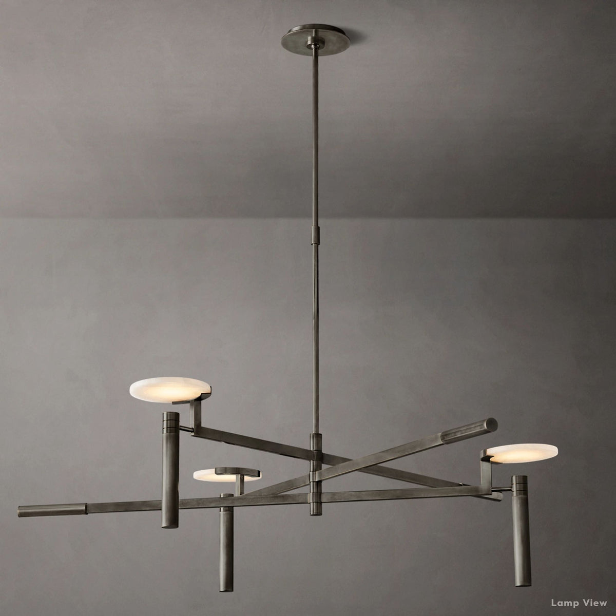 Maderno Clouded Alabaster Round Chandelier 45"