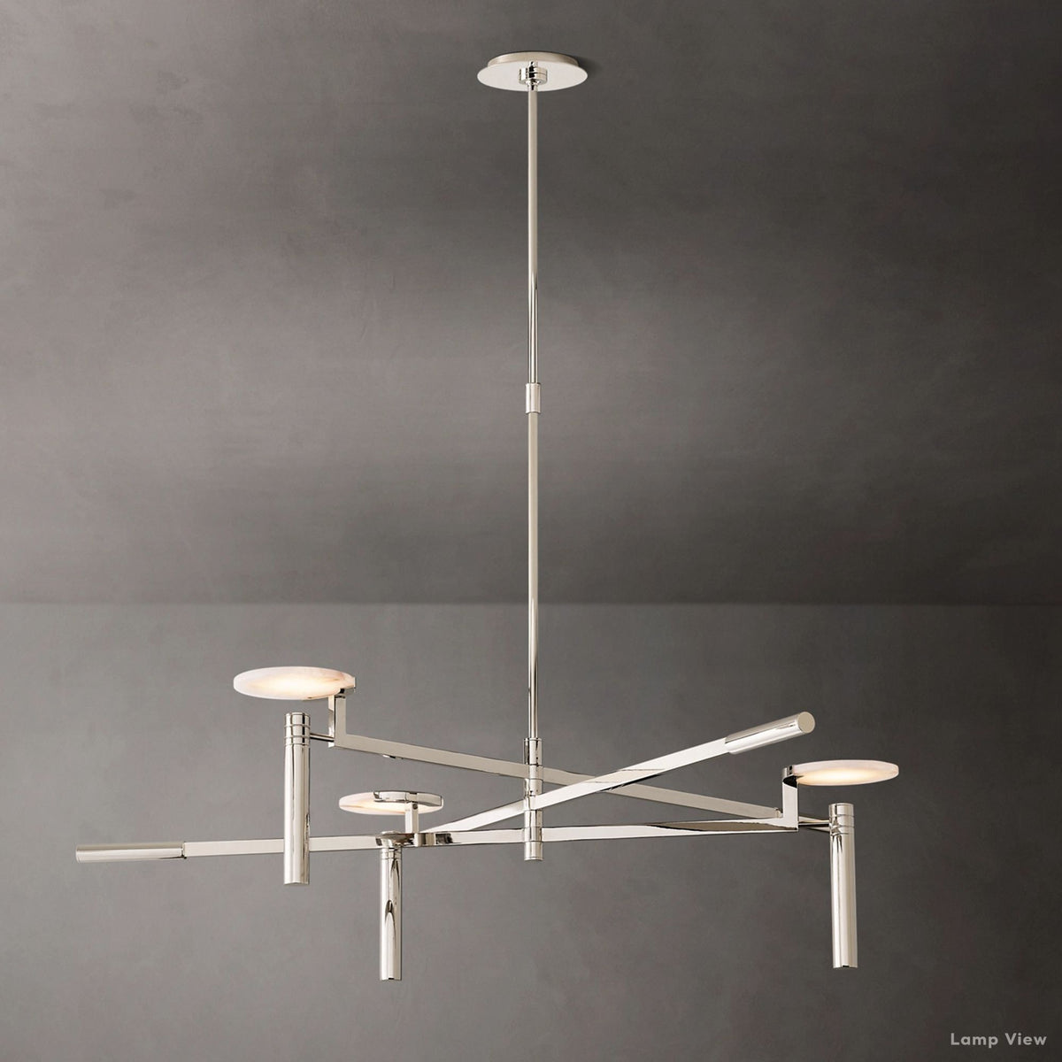 Maderno Clouded Alabaster Round Chandelier 45"
