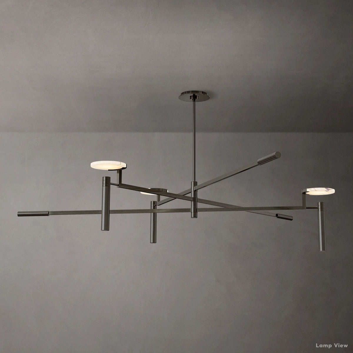 Maderno Clouded Alabaster Round Chandelier 60"