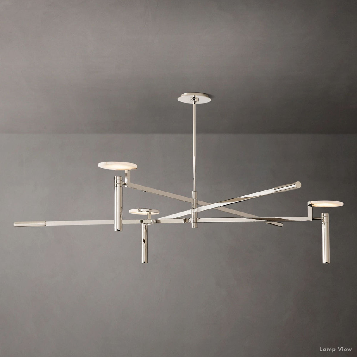 Maderno Clouded Alabaster Round Chandelier 60"