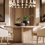 Ravelle Milk Glass Round Chandelier 48"