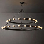 Vitoria Two-Tier Round Chandelier 48"