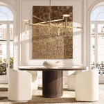 Maderno Clouded Alabaster Round Chandelier 45"
