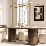 Maderno Clouded Alabaster Round Chandelier 60"
