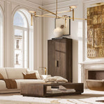 Maderno Clouded Alabaster Round Chandelier 45"