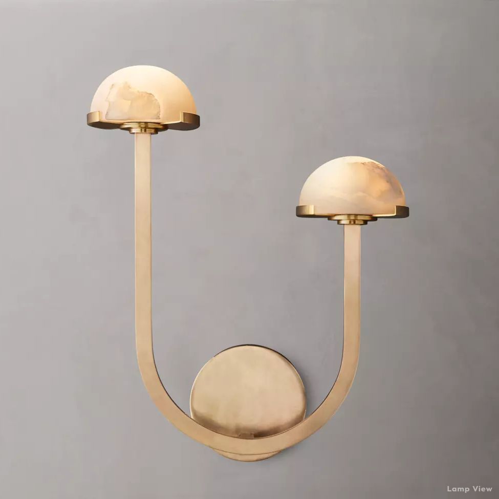 Perael Modular Dome Double Wall Sconce