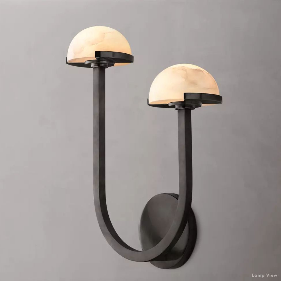 Perael Modular Dome Double Wall Sconce