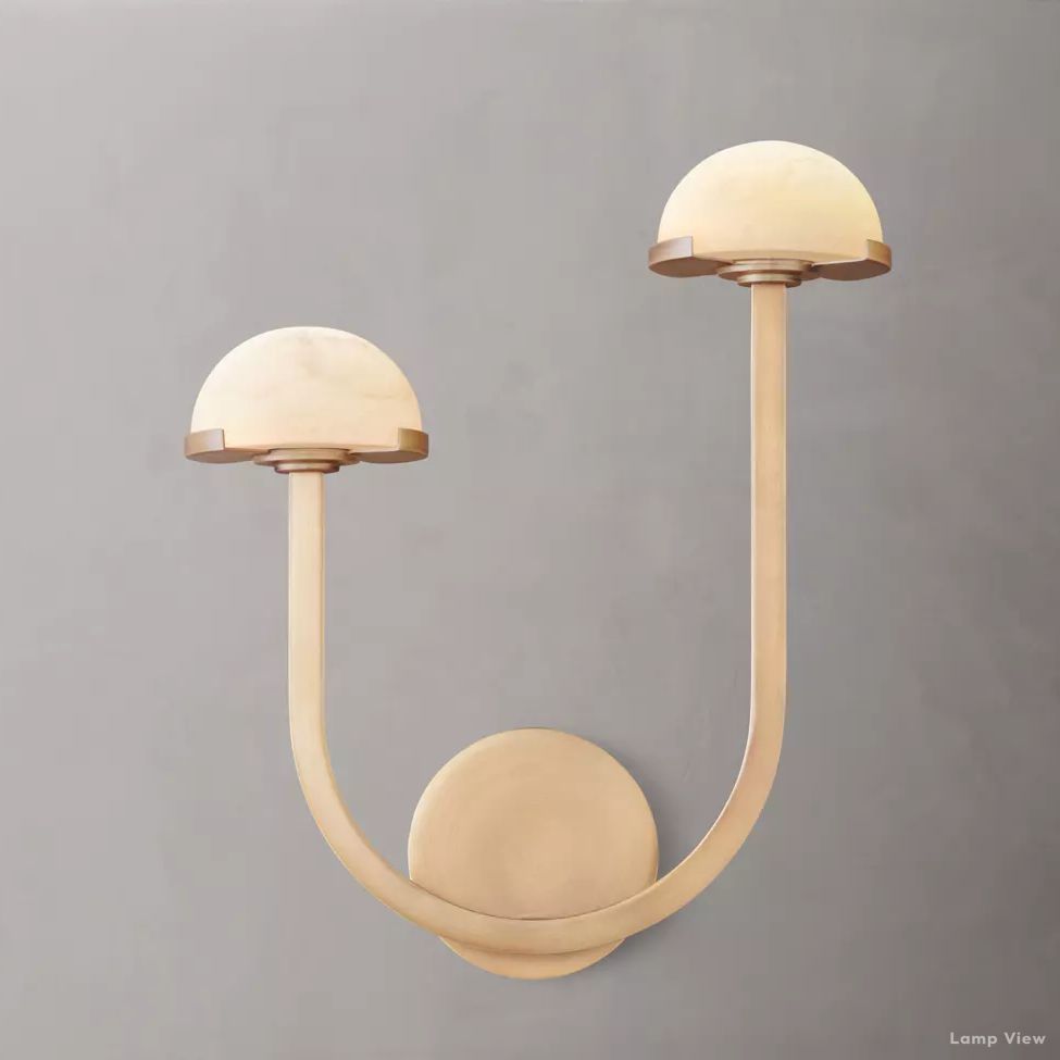 Perael Modular Dome Double Wall Sconce