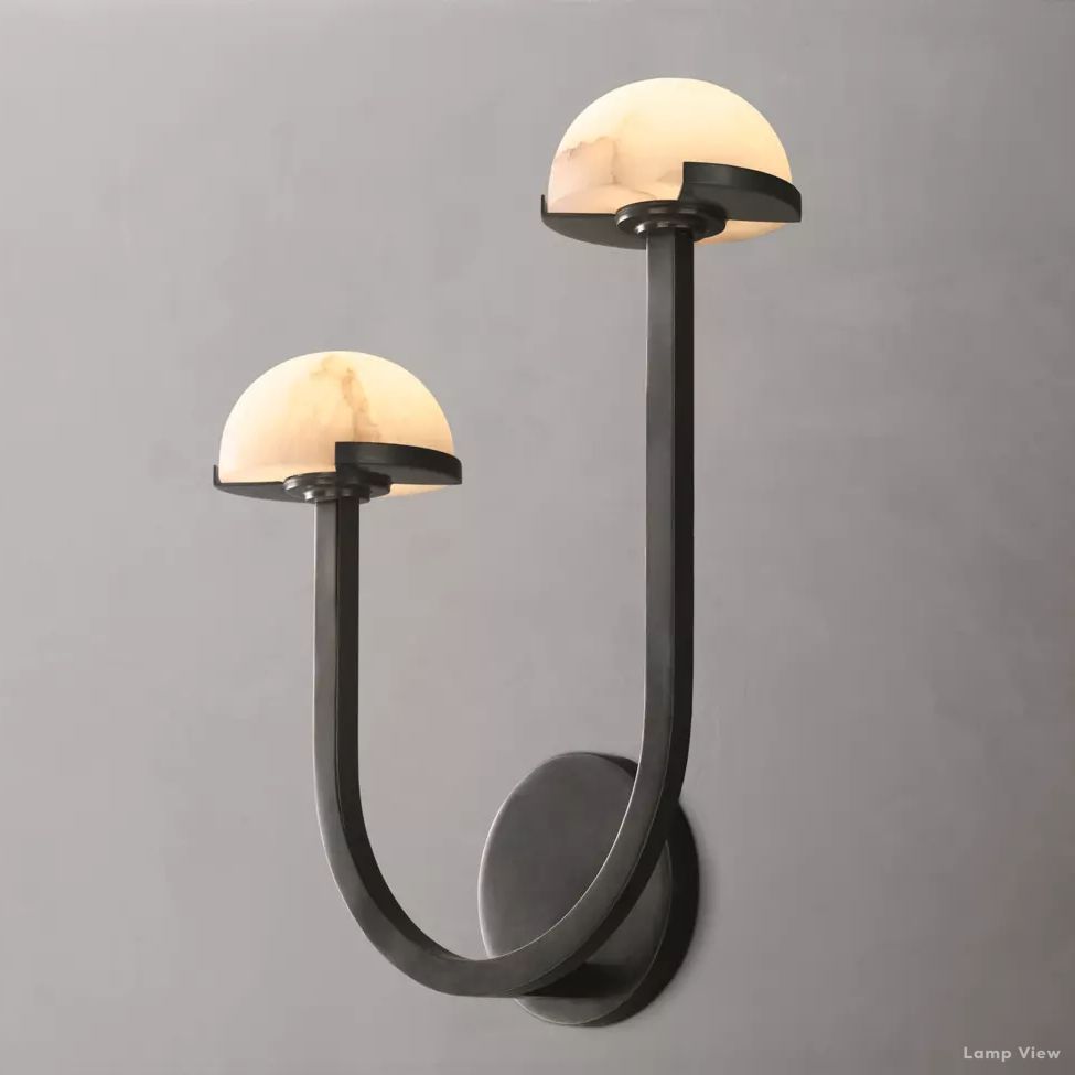 Perael Modular Dome Double Wall Sconce