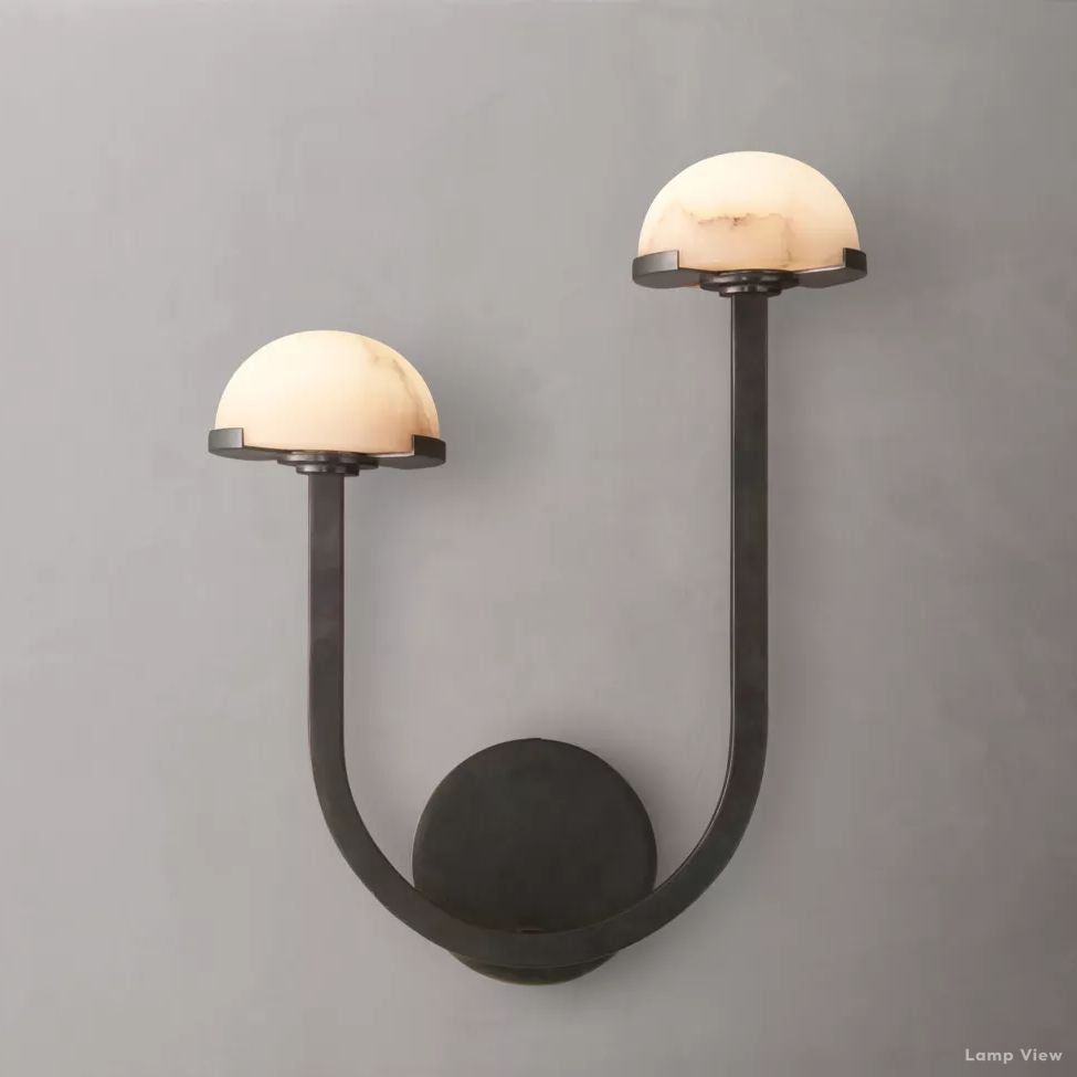 Perael Modular Dome Double Wall Sconce