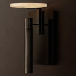 Maderno Clouded Alabaster Dome Wall Sconce