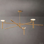Maderno Clouded Alabaster Round Chandelier 60"