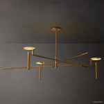 Maderno Clouded Alabaster Round Chandelier 60"