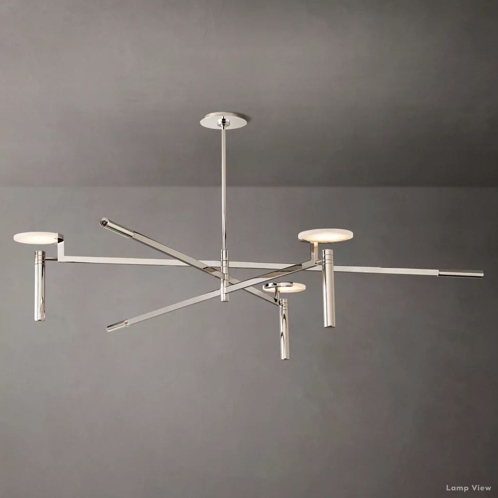 Maderno Clouded Alabaster Round Chandelier 60"
