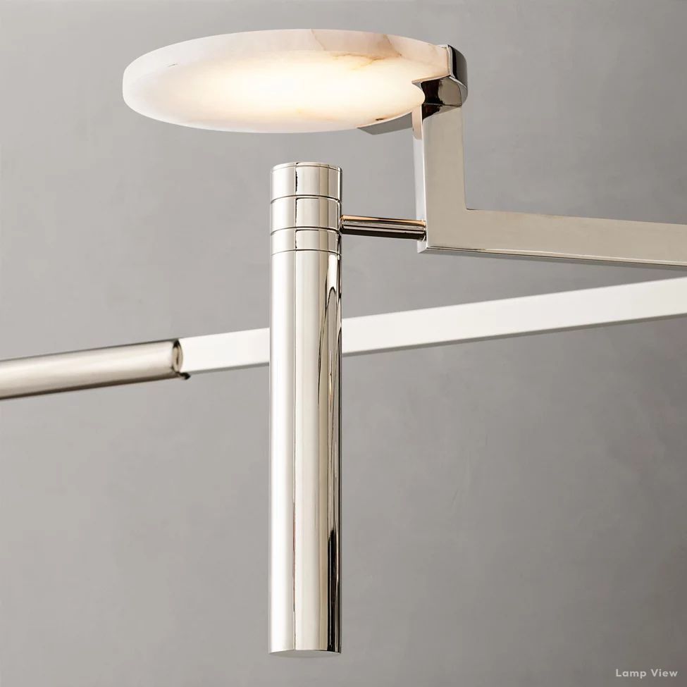 Maderno Clouded Alabaster Round Chandelier 60"