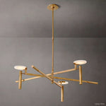 Maderno Clouded Alabaster Round Chandelier 45"