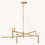 Maderno Clouded Alabaster Round Chandelier 45"