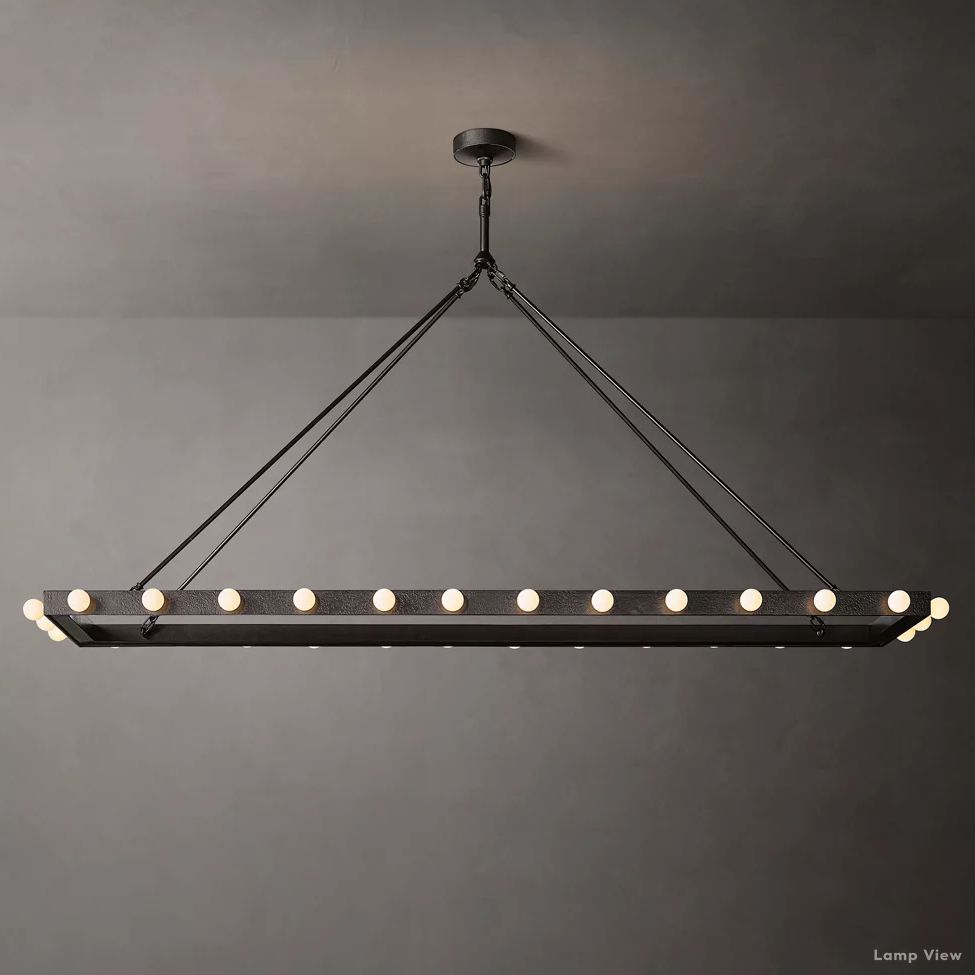 Vitoria Globe Border Linear Chandelier 72"