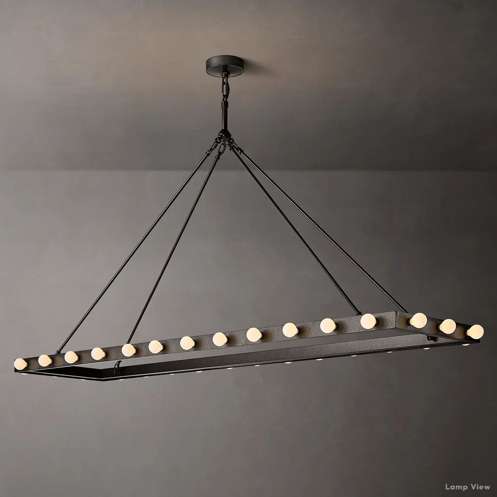 Vitoria Globe Border Linear Chandelier 72"