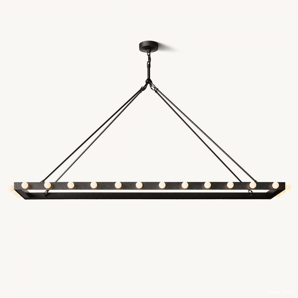 Vitoria Globe Border Linear Chandelier 72"