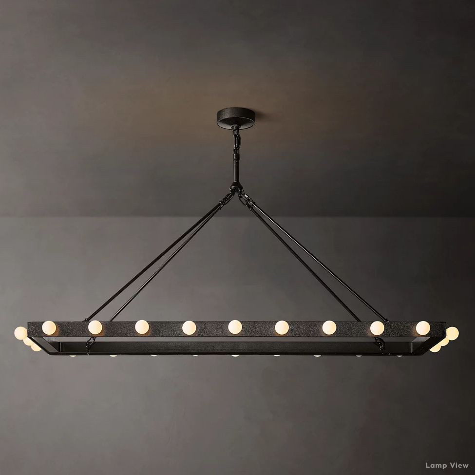 Vitoria Globe Border Linear Chandelier 54"