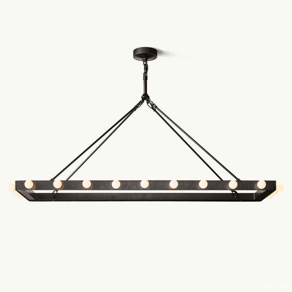Vitoria Globe Border Linear Chandelier 54"