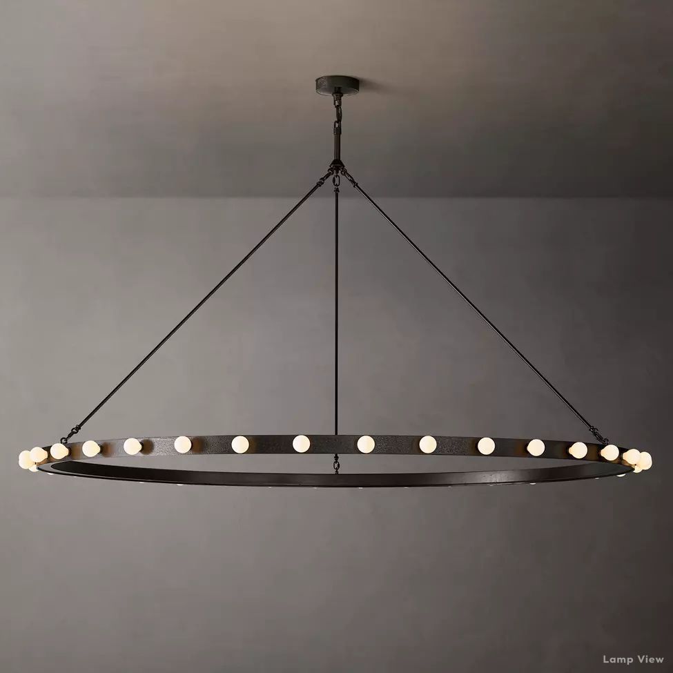 Vitoria Globe Border Round Chandelier 72"