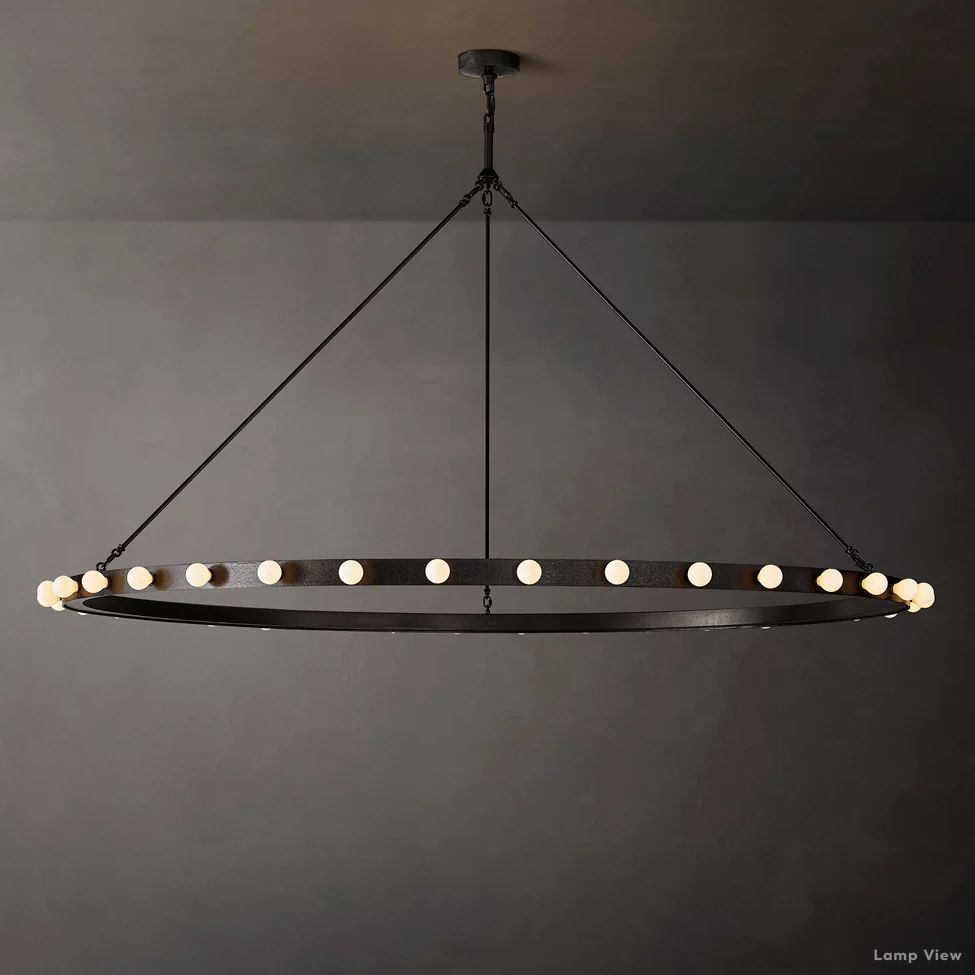 Vitoria Globe Border Round Chandelier 72"