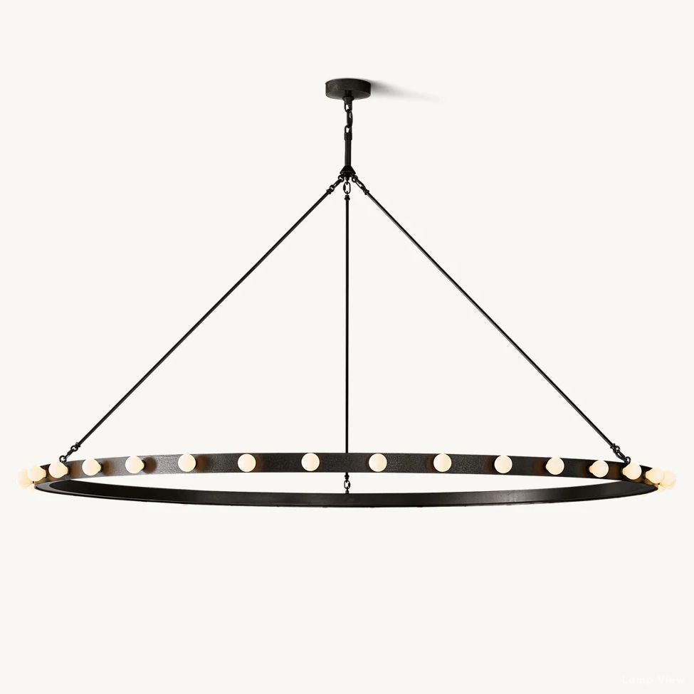 Vitoria Globe Border Round Chandelier 72"