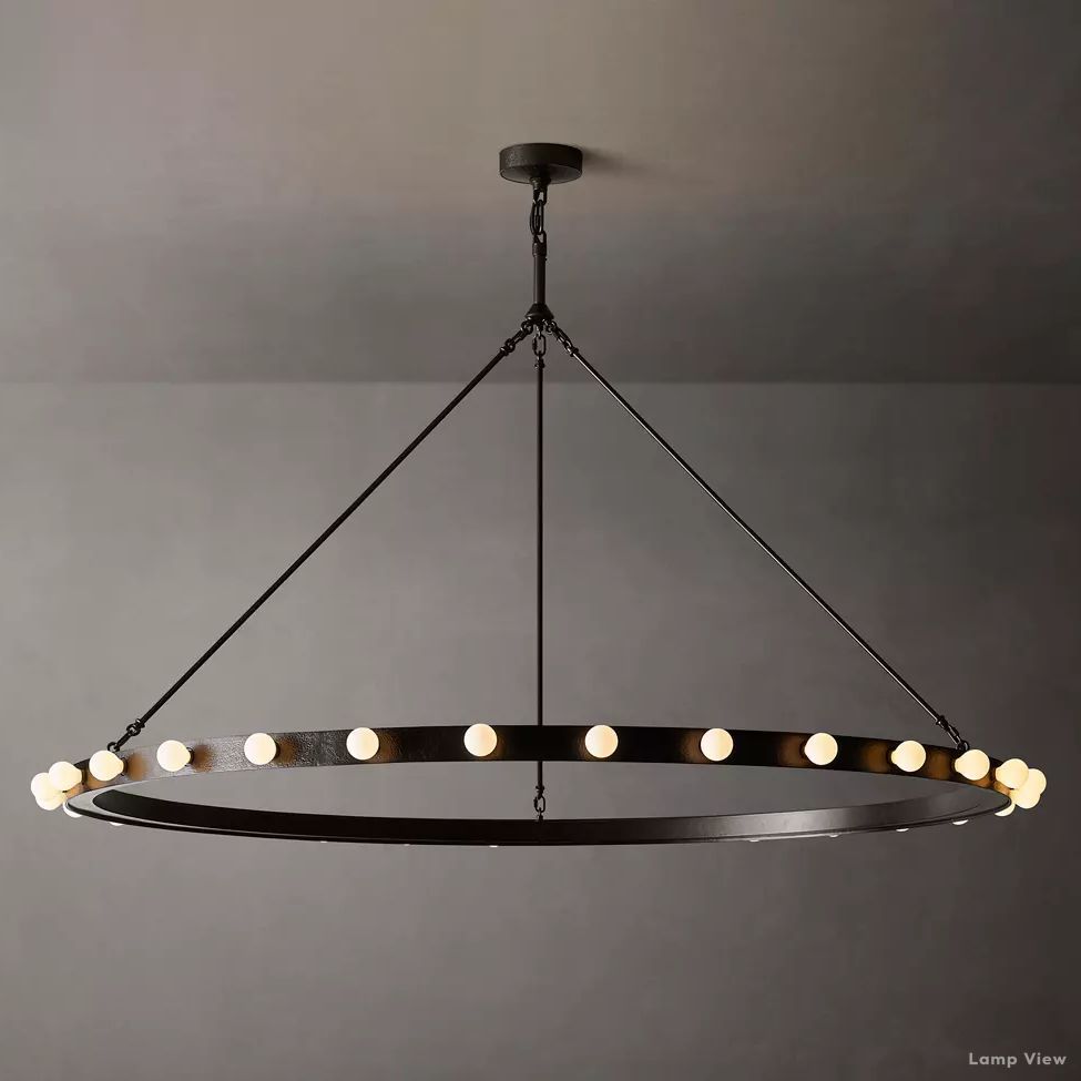 Vitoria Globe Border Round Chandelier 60"