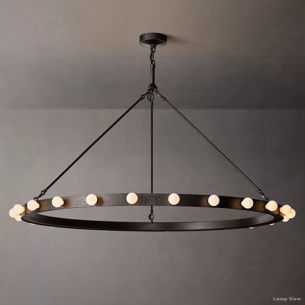 Vitoria Globe Border Round Chandelier 48"