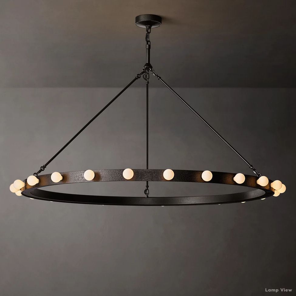 Vitoria Globe Border Round Chandelier 48"