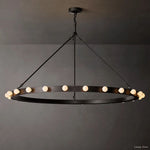 Vitoria Globe Border Round Chandelier 48"