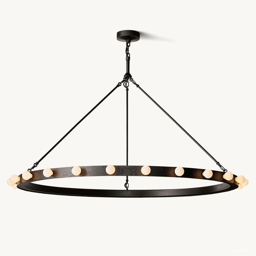 Vitoria Globe Border Round Chandelier 48"