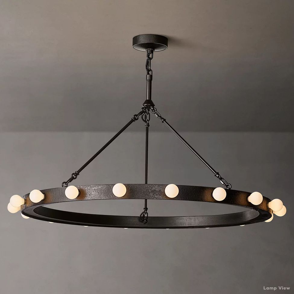 Vitoria Globe Border Round Chandelier 36"