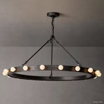 Vitoria Globe Border Round Chandelier 36"
