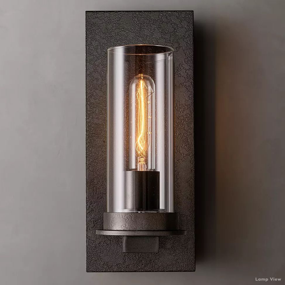Ondra Charred Metal Wall Sconce