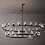 Ondra Two-Tier Round Chandelier 72"