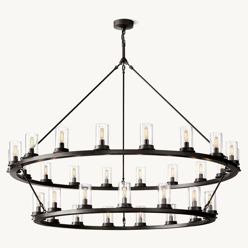 Ondra Two-Tier Round Chandelier 60"
